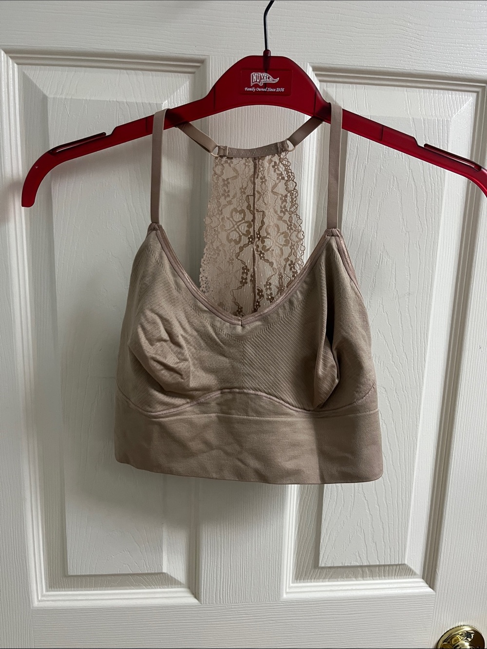 Yummie L/XL tan bralette, like new, no flaws